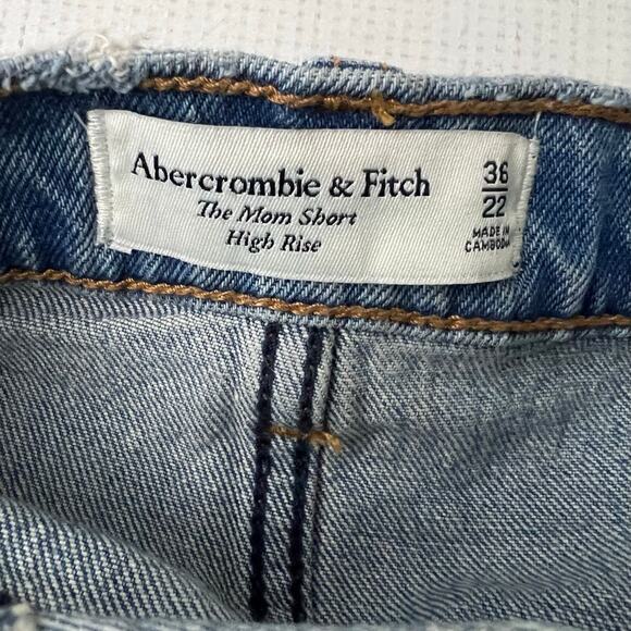 Abercrombie & Fitch The Mom Short High Rise Shorts Size 22 Beachy Vacation - Picture 9 of 13